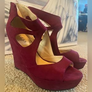 Magenta Wedges by Guess